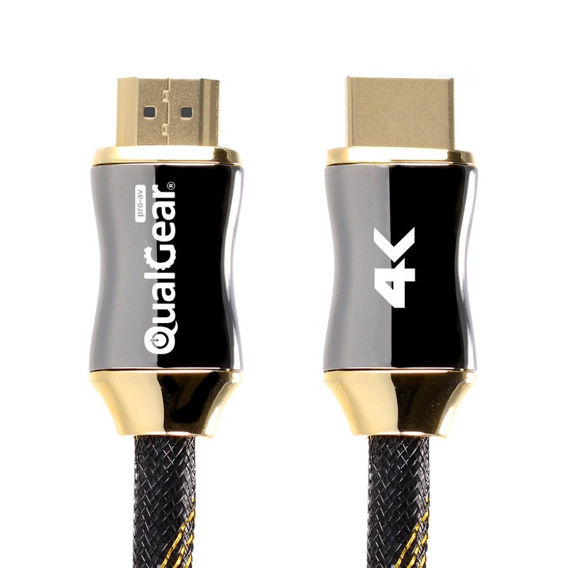 QualGear 3 Feet-2 Pack HDMI Premium Certified 2.0 cable with 24K Gold Plated Contacts, Supports 4K Ultra HD, 3D, 18Gbps, Audio Return Channel, Ethernet (QG-PCBL-HD20-3FT-2PK) - Image 1